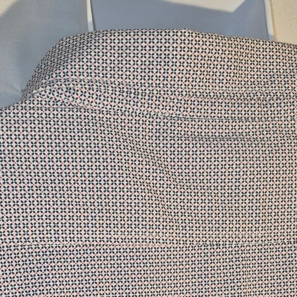 JACHS New York Dress shirt, white-blue-red small X design in size 2XL - Picture 13 of 16